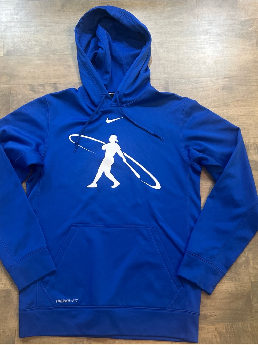 Nike Men’s Blue Ken Griffey Jr. Swingman Therma-Fit Pullover Hoodie